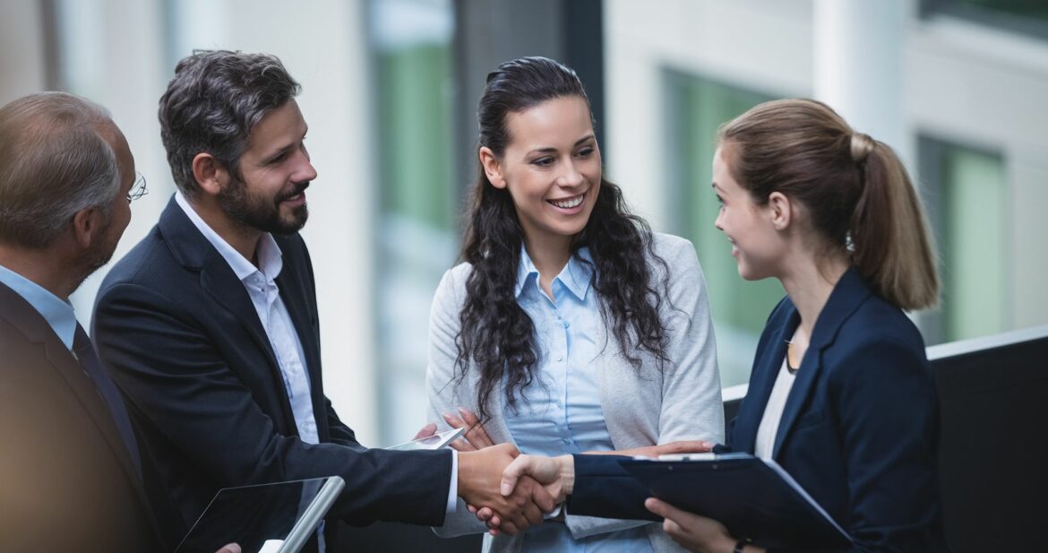businesspeople-having-discussion-office businesspeople-having-discussion-office